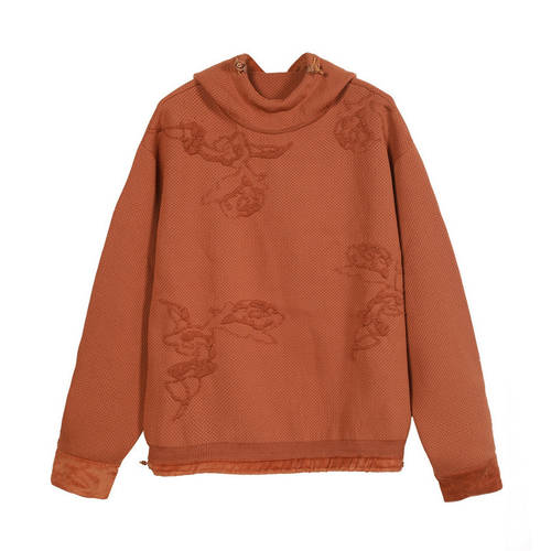속기사 남성의류 봄 가을  신제품 루즈핏 헤징 후드 자카드 패턴 편안한 한국판 패션 트렌드 스웨터 니트 니트 패션 트랜드