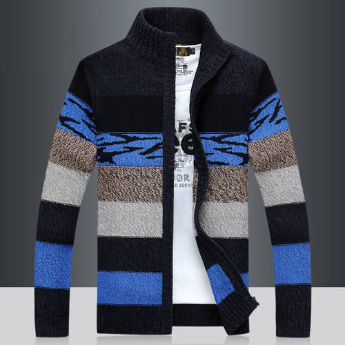  봄철 가을철 신상 신형 신모델 영국풍 니트 남성 상의 니트 오픈 셔츠 슬림핏 외투 아우터 스웨터 니트