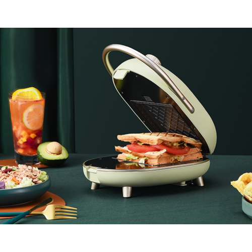 미니 와플메이커 샌드위치 기계 간식만들기 소형 다용도 카페 사무실 간편간식 SOIKOI
